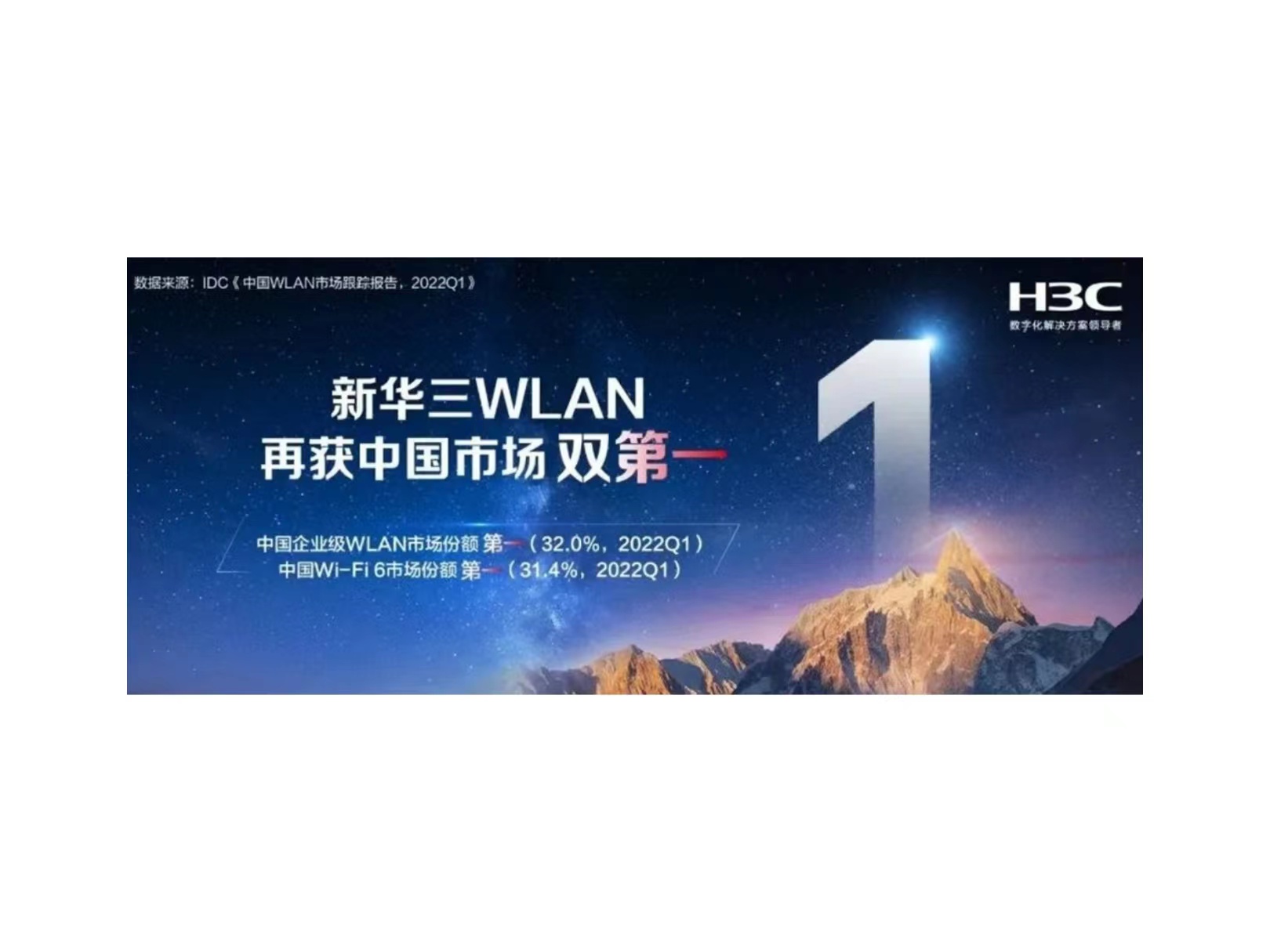 连续13年领航中国企业级WLAN市场，新华三一季度再折桂冠
